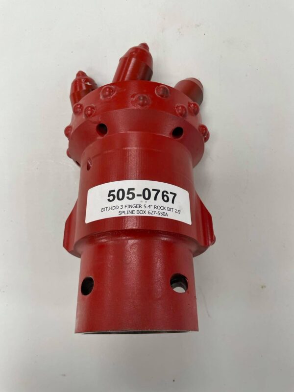 505-0767 (HDD 3 FINGER 5.4" ROCK BIT 2.5" SPLINE BOX 627-550A)